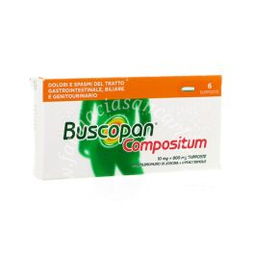 Buscopan compositum  10 mg + 800 mg supposte 6 supposte 