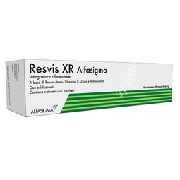 Resvis xr alfasigma 20 compresse effervescenti da 4 g