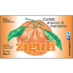 Ziguli mandarino 36 palline 22 g