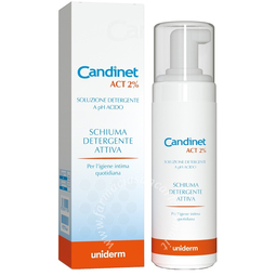 Candinet act 2% schiuma detergente attiva 150 ml