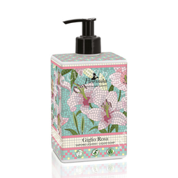 Sapone liquido 500 ml giglio rosa mosaico olio oliva