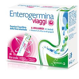 Enterogermina viaggi 12 bustine orosolubili confezione standard