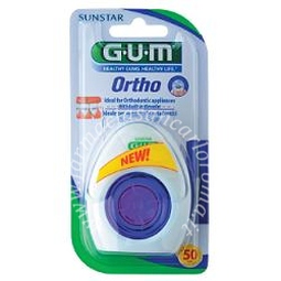 Gum ortho floss filo spugnoso 50 pezzi