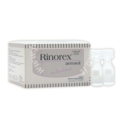 Fiala per aerosol rinorex bicarbonato 3 ml 25 pezzi
