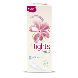 Salvaslip lungo lights by tena long 20 pezzi