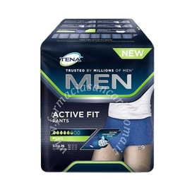 Pull up uomo tena men pants active fit m 9 pezzi