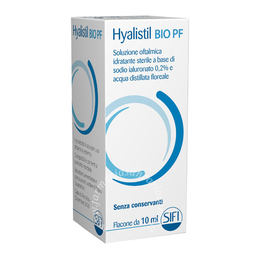 Gocce oculari ha 0,2% e acque distillate hyalistil bio pf frutti rossi 10 ml