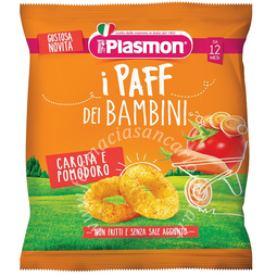 Plasmon dry snack paff carota pomodoro 15 g