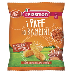 Plasmon dry snack paff lenticchie-patata dolce 15 g