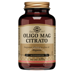 Solgar Oligo mag citrato 60 tavolette