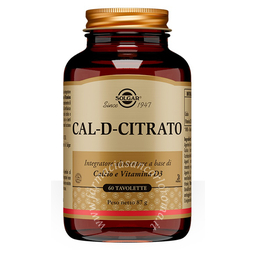 Solgar Cal d citrato 60 tavolette