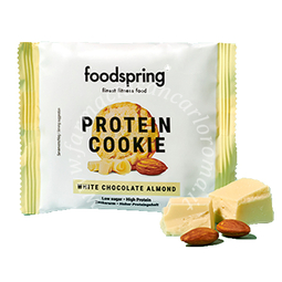 Foodspring protein cookie cioccolato bianco e mandorla 50 g