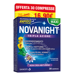Novanight 30 compresse rilascio radido promo