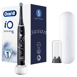 Oral-b io 6 black spazzolino elettrico + 2 refill