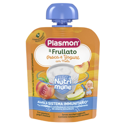 Plasmon nutri-mune pesca/yogurt con mela 85 g