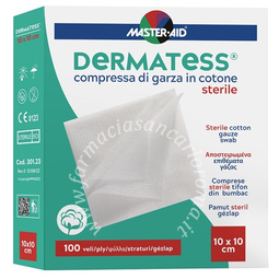 Garza idrofila dermatess cotone 10x10 100 veli