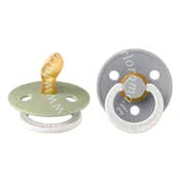 Bibs ciuccio glow colour simmetrico lattice salvia/nuvola size 1 box 2 pezzi