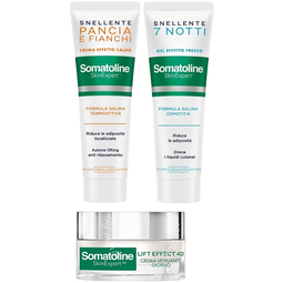 Somatoline skin expert cofanetto mini best seller face & body 2 crema snellente corpo 50 ml + 1 cosmetico viso 10 ml + 1 cosmetico viso 15 ml