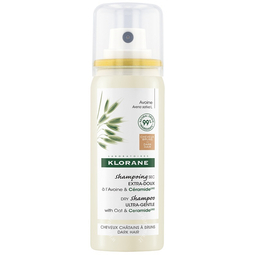 Klorane shampoo secco extra delicato avena&ceramide capelli scuri 50 ml
