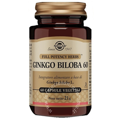 Solgar Ginkgo biloba 60 60 capsule vegetali