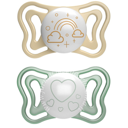 Chicco succhietto light lumi silicone 2-6m 2 pezzi