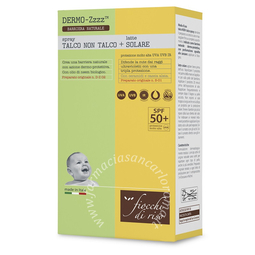 Fiocchi di riso bipacco talco non talco spray 100 ml + latte solare 50+ 140 ml