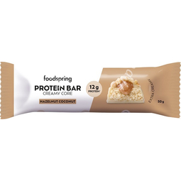 Foodspring Protein bar creamy core cocco e nocciola al cioccolato bianco 60 g