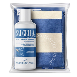 Saugella mediterranea bundle dermoliquido 500 ml + gadget pochette