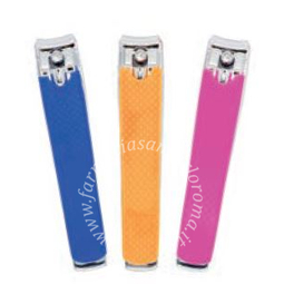 Glowy tagliaunghie in acciaio al carbonio grande rivestimento in silicone arancione