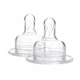 Chicco tettarella perfect 5 0m in silicone 1 foro 2 pezzi