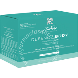 Bionike Defence body Trattamento Cellulite Crema gel Drenante Riducente 30 bustine da 10 ml