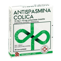 Antispasmina colica compresse rivestite  10 mg + 10 mg compresse rivestite 30 compresse 