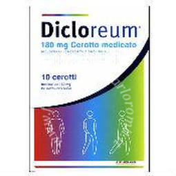 Dicloreum antinfiammatorio locale 180 mg cerotti medicati 180 mg cerotto medicato, 10 cerotti
