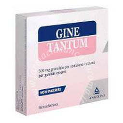 Ginetantum  500 mg granulato per soluzione cutanea per genitali esterni 10 bustine 