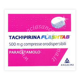 Tachipirina flashtab 500 mg compresse orodispersibili 500 mg compresse orodispersibili 16 compresse
