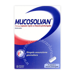 Mucosolvan 75 mg capsule rigide a rilascio prolungato  75 mg capsule rigide a rilascio prolungato 20 capsule 