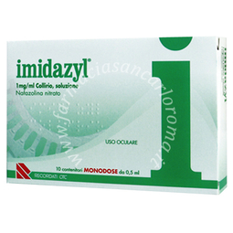 Imidazyl 1 mg/ml collirio, soluzione  1 mg/ml collirio soluzione 10 contenitori monodose 0,5 ml 