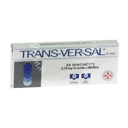 Trans-ver-sal  3,75 mg/6 mm cerotti trandermici scatola 20 cerotti transdermici 6 mm - 24 cerotti di fissaggio ed una limetta 