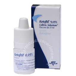 Ketoftil  0,05% collirio, soluzione flacone da 10 ml 