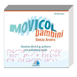 Movicol bambini 6,9 g, polvere per soluzione orale, senza aroma bambini 6,9 g polvere per soluzione orale senza aroma 20 bustine ldpe/al/ldpe/carta