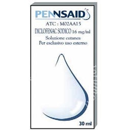 Pennsaid 16 mg/ml soluzione cutanea 1,5% flacone da 30 ml di soluzione dermatologica