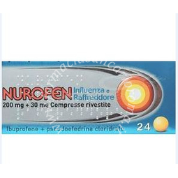 Nurofen influenza e raffreddore 200 mg + 30 mg compresse rivestite 200 mg + 30 mg compresse rivestite
