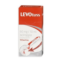 Levotuss 60 mg/10 ml sciroppo 10 bustine da 10 ml
