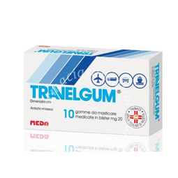 Travelgum  20 mg gomme da masticare medicate 10 gomme 