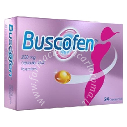 Buscofen 200 mg 200 mg capsule molli, 24 capsule in blister al/pvc/pe/pvdc