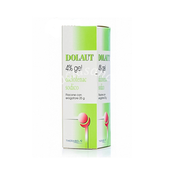 Dolaut 40 mg/g gel  4% gel flacone con erogatore 25 g 