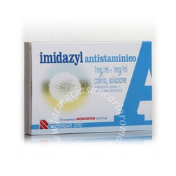 Imidazyl antistaminico 1 mg/ml + 1 mg/ml collirio, soluzione  1 mg/ml + 1 mg/ml collirio, soluzione 10 contenitori monodose 0,5 ml 