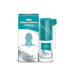 Oki infiammazione e dolore 0,16% spray per mucosa orale  0,16% spray per mucosa orale flacone da 15 ml 
