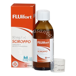 Fluifort 90 mg/ml sciroppo  90 mg/ml sciroppo flacone 200 ml 