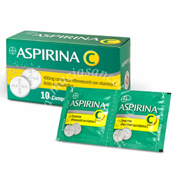Aspirina compresse  400 mg compresse effervescenti con vitamina c 10 compresse 